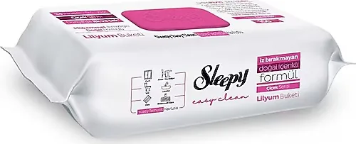 Sleepy Yüzey Temizlik Havlusu Çiçek Serisi Lilyum Buketi 100"lü