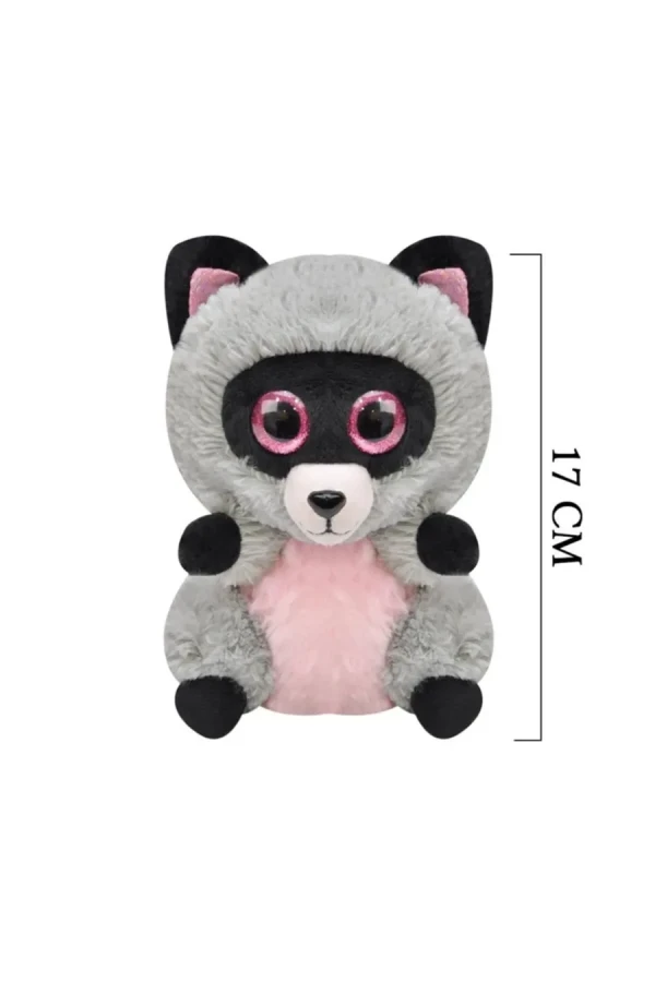 Selay 17 Cm Peluş Rakun Gri 3367