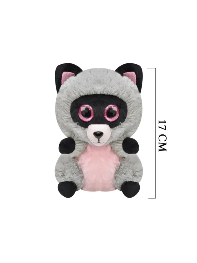 Selay 17 Cm Peluş Rakun Gri 3367