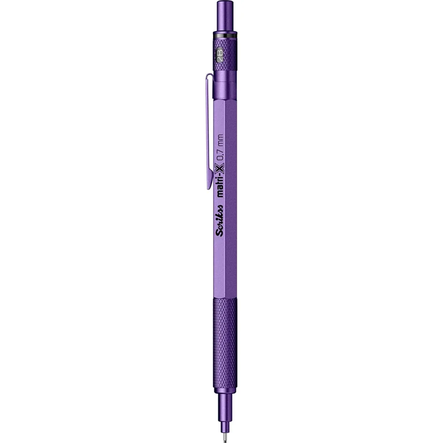 Scrikss Matri-x Mekanik Versatil Kalem 0.7 Metalik Mor