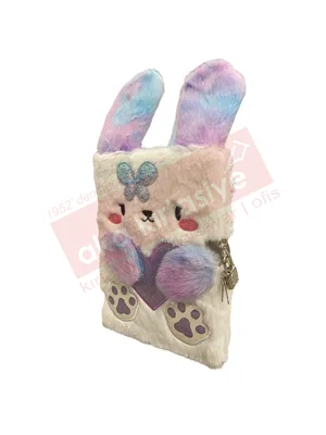 Misyon 15x21 Peluş Kilitli Hatıra Defteri Patili Msy-5646