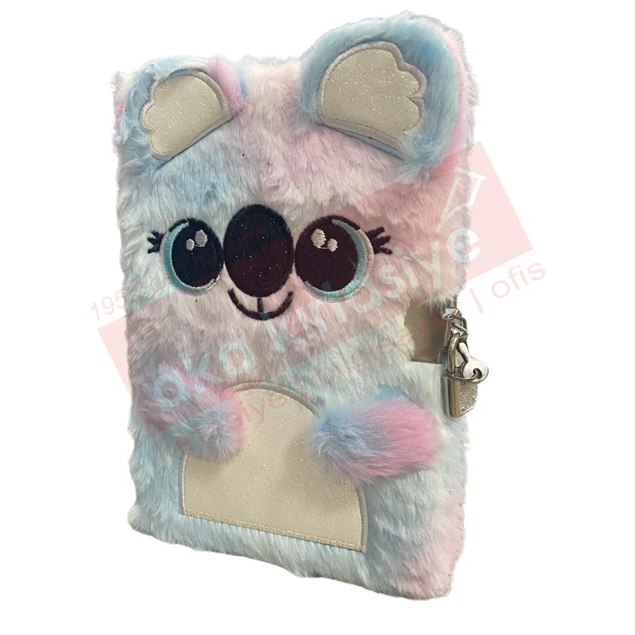 Misyon 15x21 Peluş Kilitli Hatıra Defteri Koala Msy-5649