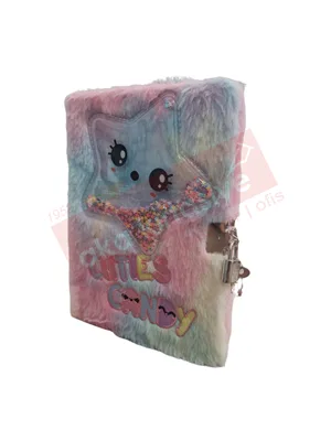 Misyon 15x21 Peluş Kilitli Hatıra Defteri Pullu Yıldız Msy-5652