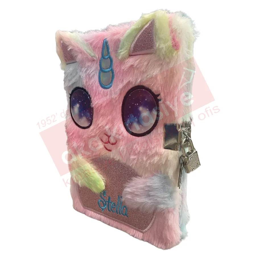 Misyon 15x21 Peluş Kilitli Hatıra Defteri Stella Msy-5648