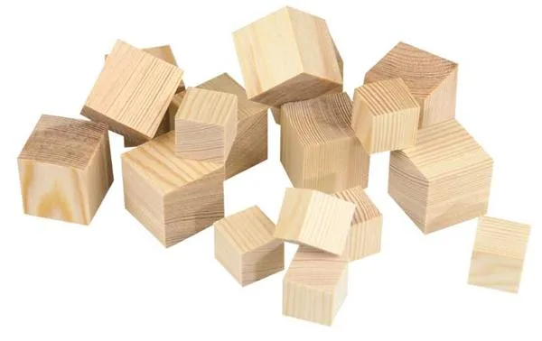 Mileo 20x20x20 Mm Ahşap Küp 20"li Natural 1838