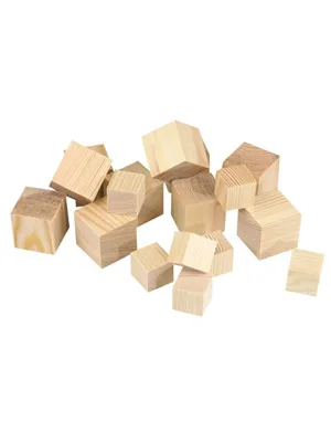 Mileo 20x20x20 Mm Ahşap Küp 20"li Natural 1838