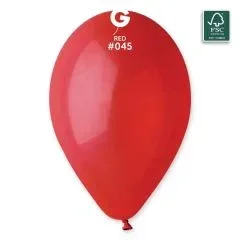 Gemar 12" Düz Renk Balon Kırmızı 100"lü