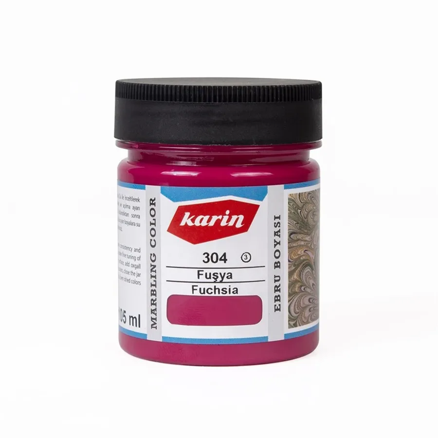 Karin Ebru Boyası 105 Cc Fuşya 304