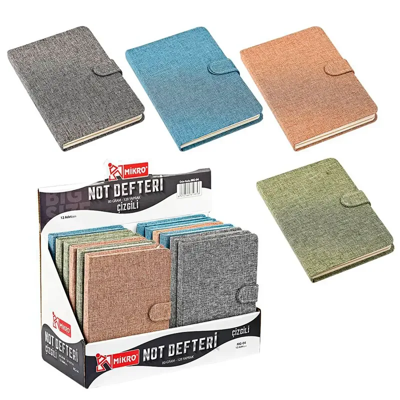 Mikro 13x19 Cm Not Defteri Çizgili 128 Yp Mg-04