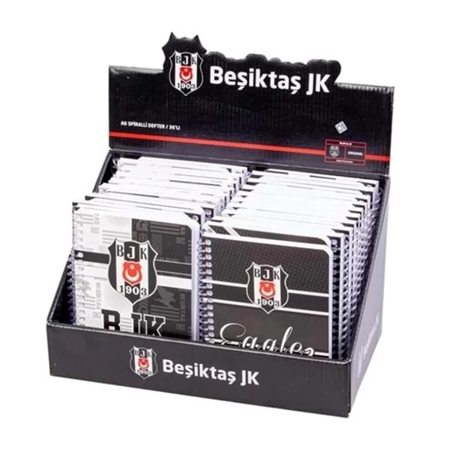 Timon Beşiktaş A6 Karton Kapak Spiralli Defter Çizgili 72 Yp 591711
