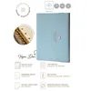 Victorias Journals A6 Mekanizmalı İvory Çizgili Defter Mavi 96 Yp 124-1040
