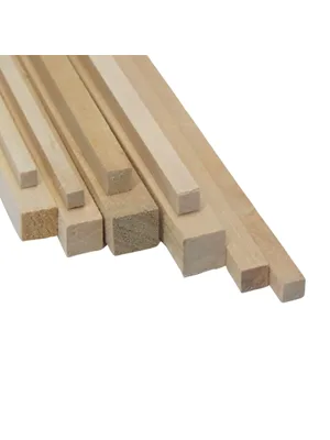 Odak Hobi 12 Mmx12 Mmx40 Cm Kare Çıta 5"li