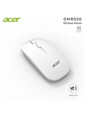 Acer Omr050 Sessiz Tuşlu Kablosuz Mouse Beyaz