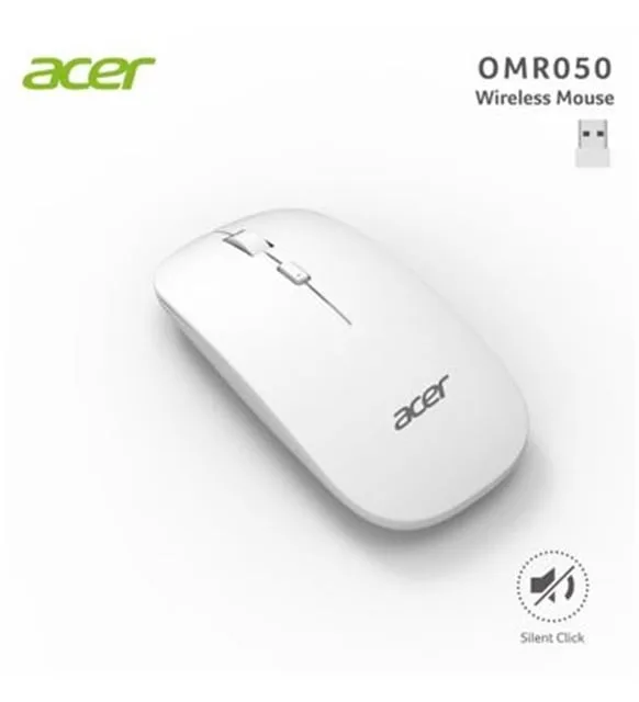 Acer Omr050 Sessiz Tuşlu Kablosuz Mouse Beyaz