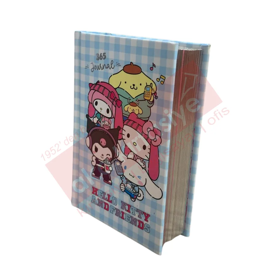 Victorias Journals A7 Hello Kitty And Friends Çizgili Günlük 368 Sayfa 525-1991