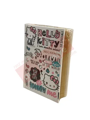 Victorias Journals A7 Hello Kitty Çizgili Günlük 368 Sayfa 525-1990