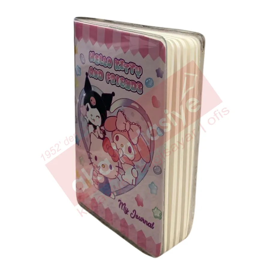 Victorias Journals A7 Hello Kitty And Friends Çizgili Günlük 128 Sayfa 525-1998