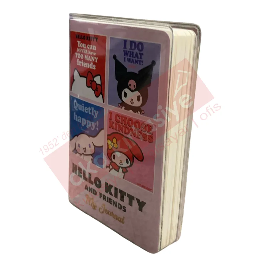 Victorias Journals A7 Hello Kitty Çizgili Günlük 128 Sayfa 525-1997