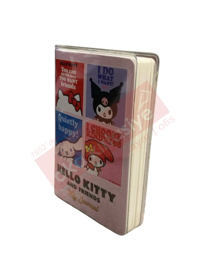 Victorias Journals A7 Hello Kitty Çizgili Günlük 128 Sayfa 525-1997