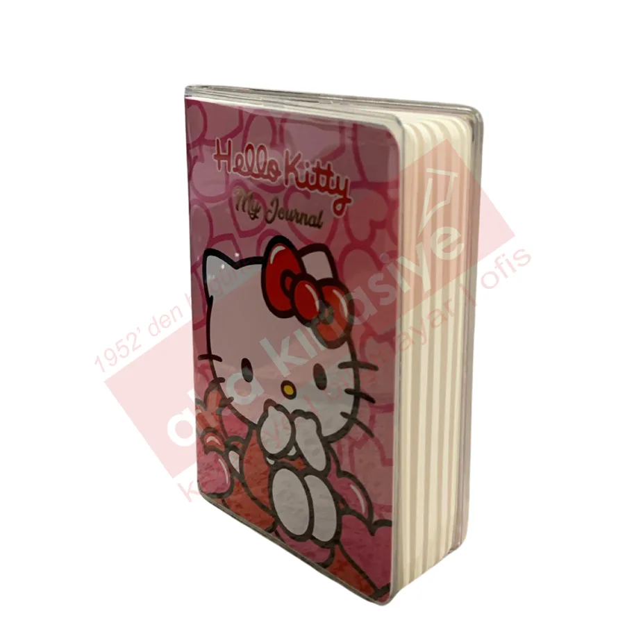 Victorias Journals A7 Hello Kitty Çizgili Günlük 128 Sayfa 525-1999