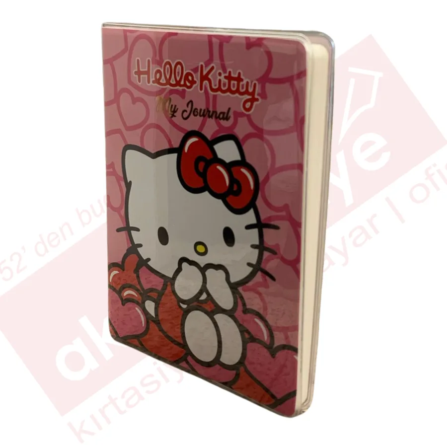 Victorias Journals A6 Hello Kitty Çizgili Günlük 128 Sayfa 525-2007