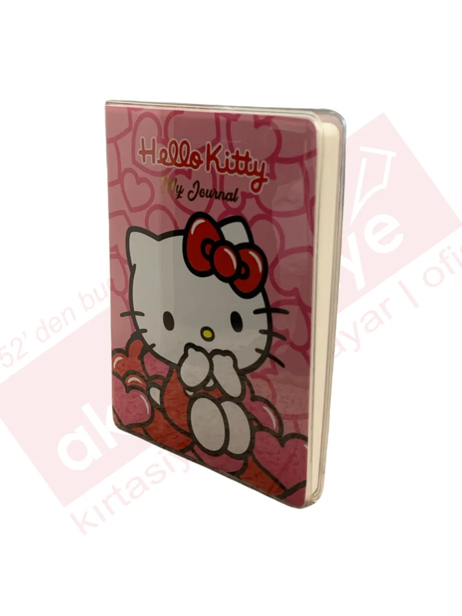 Victorias Journals A6 Hello Kitty Çizgili Günlük 128 Sayfa 525-2007