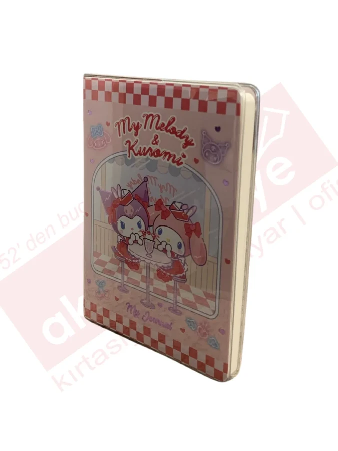 Victorias Journals A6 My Melody ve Kuromi Çizgili Günlük 128 Sayfa 525-2003