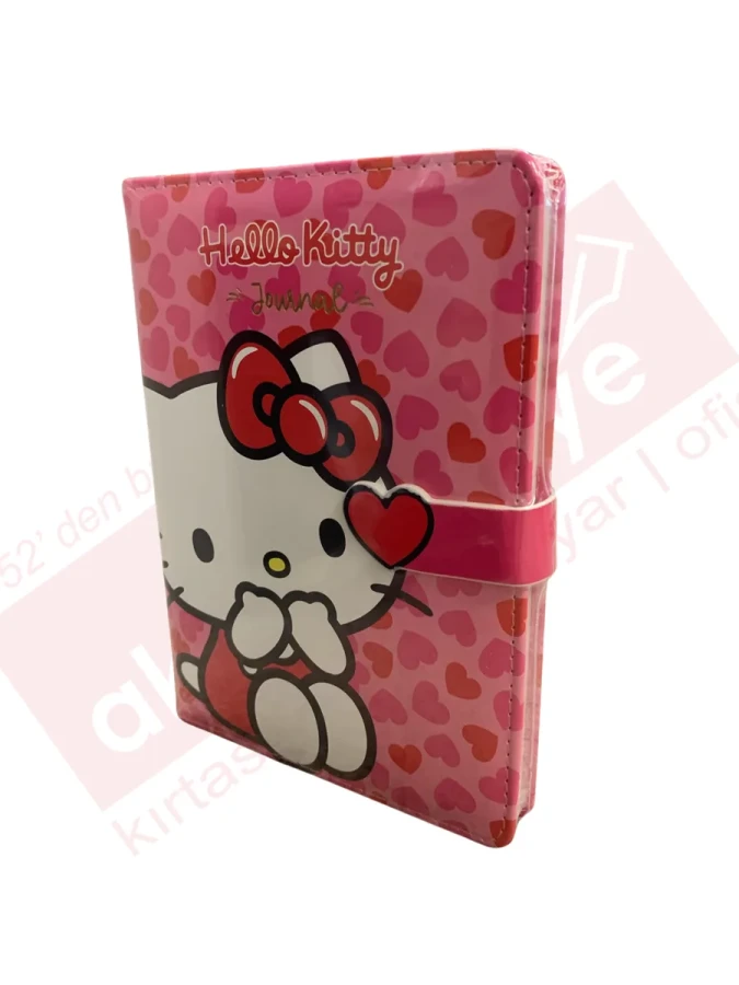 Victorias Journals 13x18 Hello Kitty Çizgili Mıknatıslı Günlük 224 Sayfa 525-2027