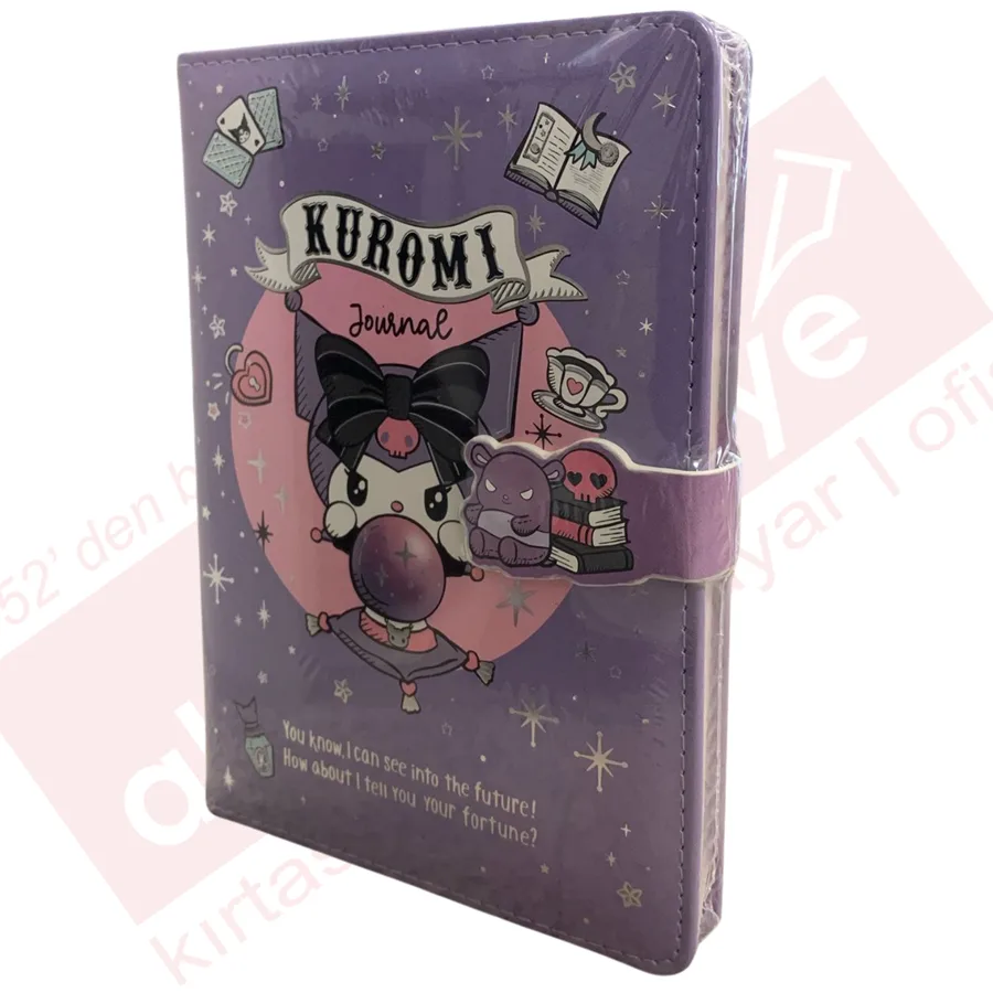 Victorias Journals 13x18 Kuromi Çizgili Mıknatıslı Günlük 224 Sayfa 525-2025