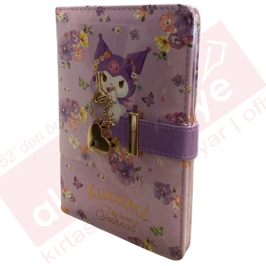 Victorias Journals A6 Kuromi Çizgili Kilitli Günlük 192 Sayfa 525-2017