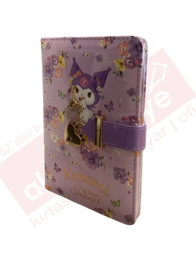 Victorias Journals A6 Kuromi Çizgili Kilitli Günlük 192 Sayfa 525-2017