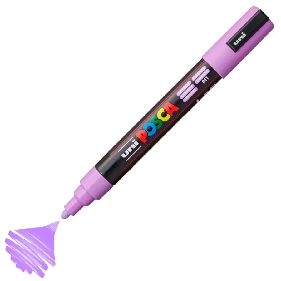 Uni Posca 1.8-2.5 Su Bazlı Poster Markörü Lavender Pc-5m