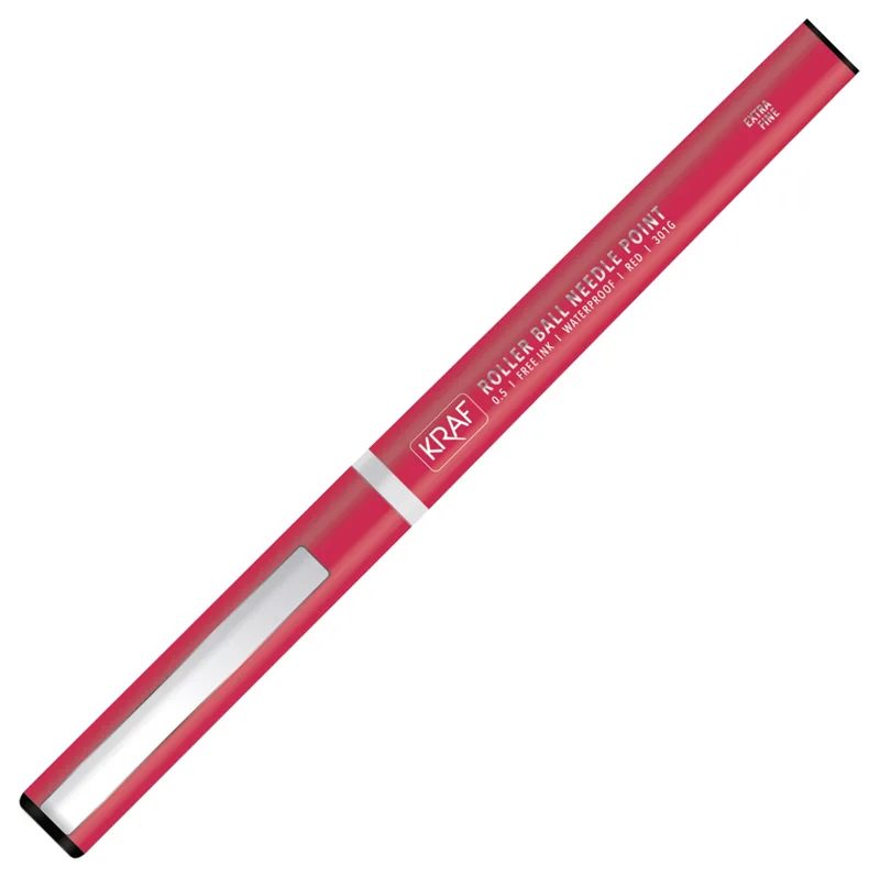 Kraf 0.5 Mm Roller Kalem İğne Uç Kırmızı 301g