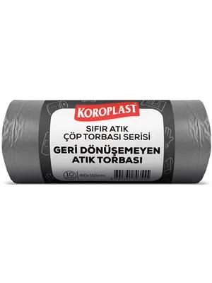 Koroplast 80x110 Cm 27 Mic 440 Gr Sıfır Atık Plastik Atık Torbası 10"lu Sarı St01500533