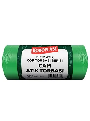 Koroplast 80x110 Cm 27 Mic 440 Gr Sıfır Atık Plastik Atık Torbası 10"lu Sarı St01500533