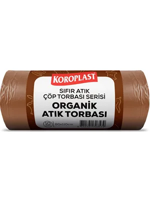 Koroplast 80x110 Cm 27 Mic 440 Gr Sıfır Atık Organik Atık Torbası 10"lu Kahve St01500538