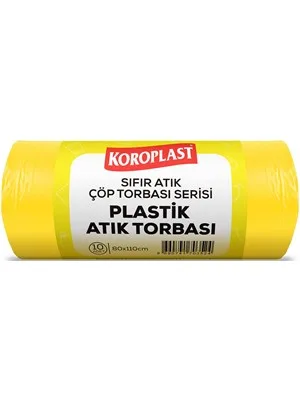 Koroplast 80x110 Cm 27 Mic 440 Gr Sıfır Atık Organik Atık Torbası 10"lu Kahve St01500538