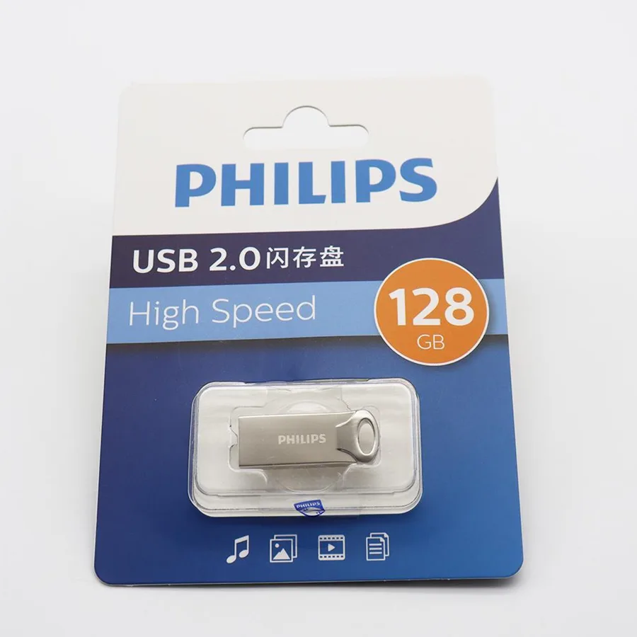 Philips 128gb Usb 2.0 Metal Flash Bellek