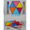 Gülen 73x73 Cm Kumaş Çerçeveli Altıgen Uçurtma Karma Renk Ghho-002