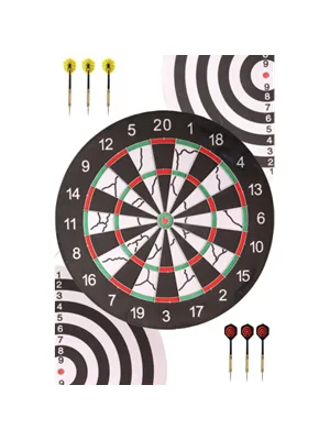 Delta Flocked Dart Seti (6x18 Gr İğne Uçlu Ok+18" Tahta) Sdf76
