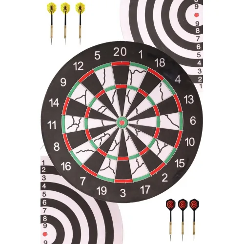 Delta Flocked Dart Seti (6x18 Gr İğne Uçlu Ok+18" Tahta) Sdf76