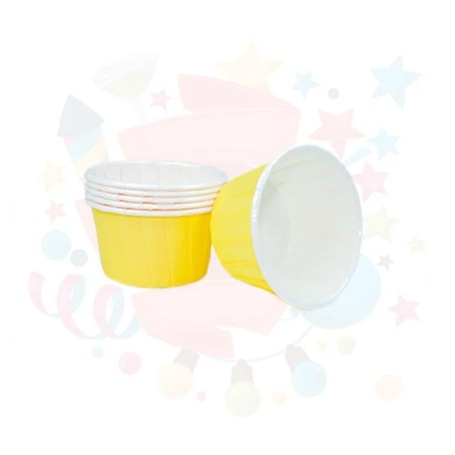 Nedi 40x60 Kağıt Cup Kek Kalıbı 25"li Kapsül No:4 Sarı 11958