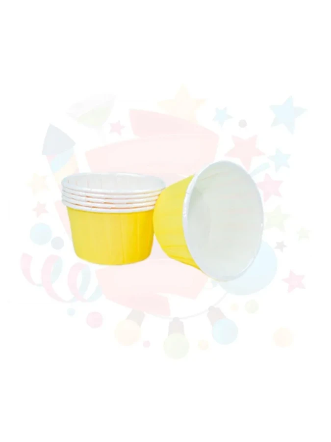 Nedi 40x60 Kağıt Cup Kek Kalıbı 25"li Kapsül No:4 Sarı 11958