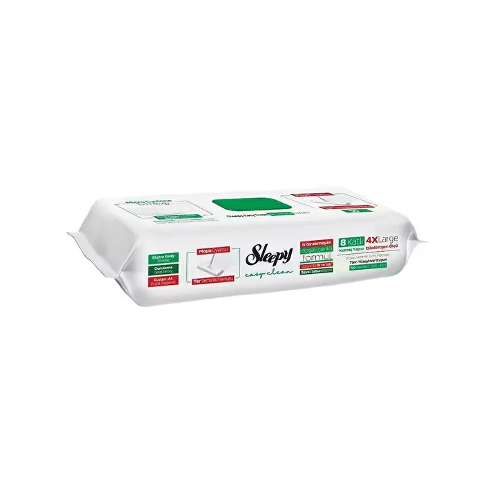 Sleepy Yer Temizlik Havlusu (mop İçin Uygun) Beyaz Sabun Katkılı 50"li
