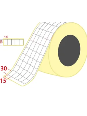 Ermet 30x15 Yyn 5"li Kuşe Barkod Etiketi 5000 Li