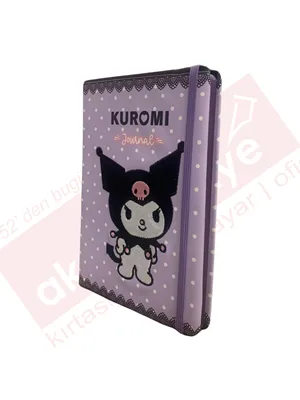 Victorias Journals A5 Kuromi Vegan Deri Lastikli Nakışlı Günlük 192 Sayfa 525-2092
