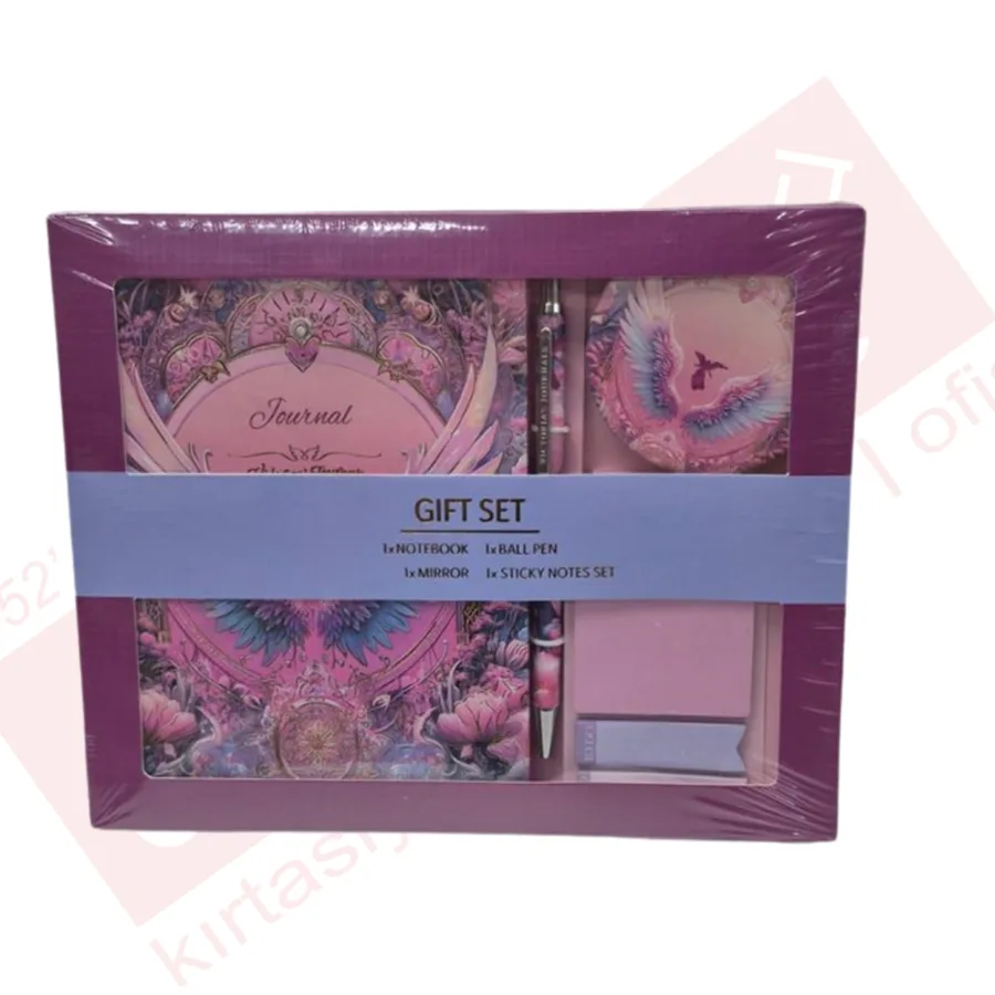 Victorias Journals Gift Set 13x18 128 Syf Sert Kapak Defter+ayna+tük.kalem+postit 124-2073