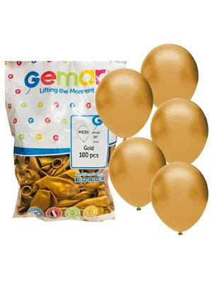 Gemar 11" Metalik Balon Altın 100"lü