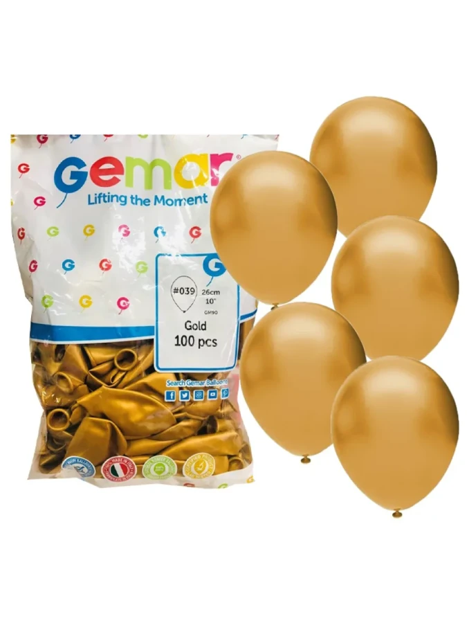 Gemar 11" Metalik Balon Altın 100"lü