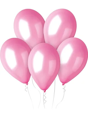 Gemar 11" Metalik Balon Pembe 100"lü